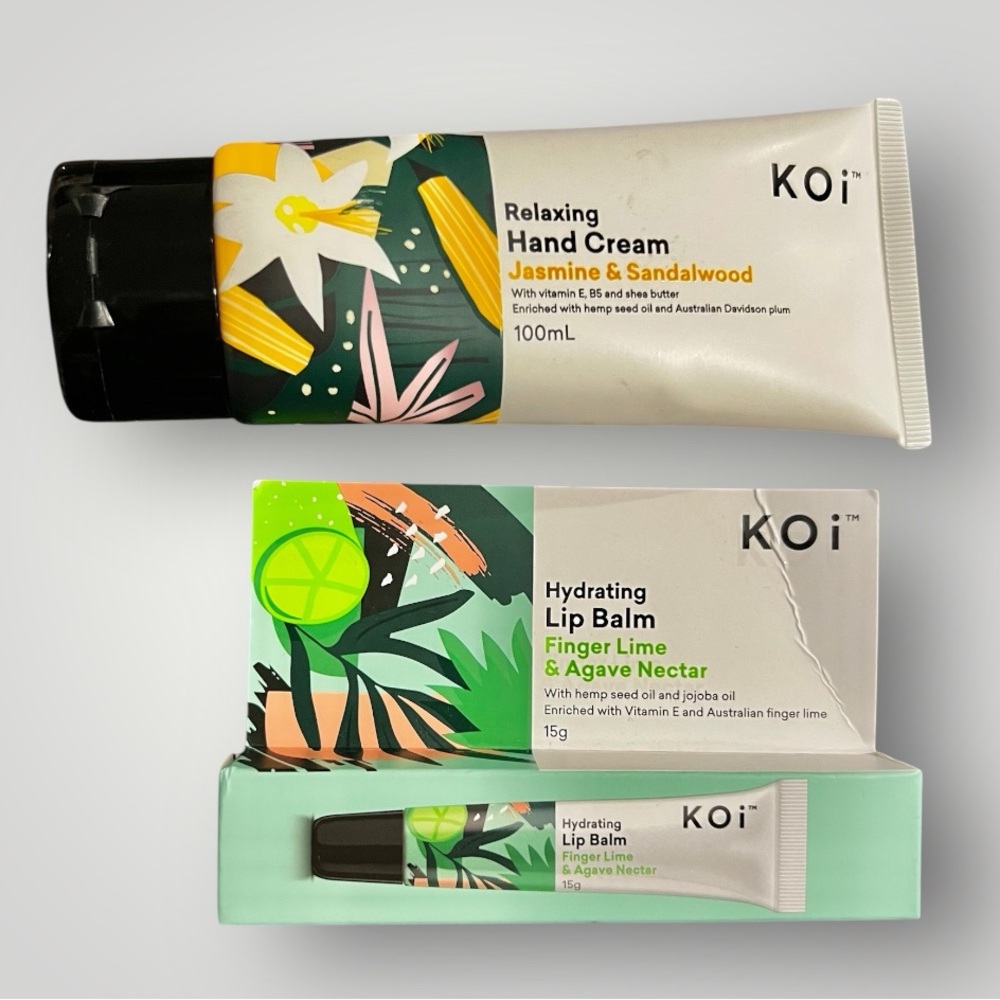 KAISER STYLE Australian Floral Rectangle Shoulder Strap Bag & Hand Cream New - Picture 15 of 16